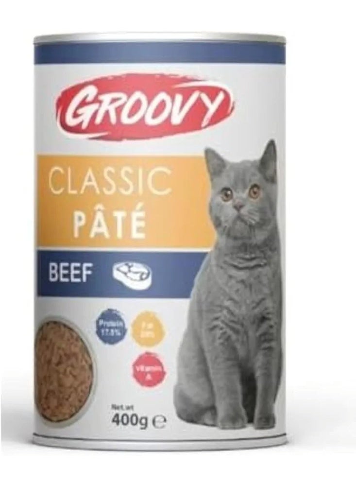 Groovy Classic Cat Pate with Beef 400 gr
